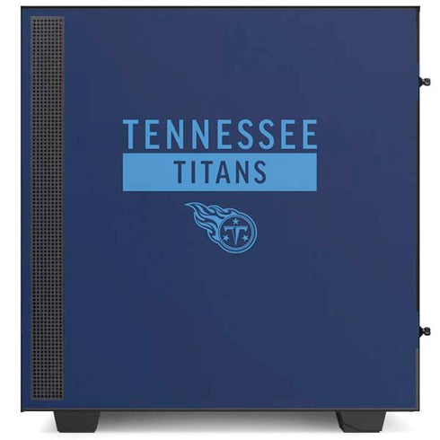 NFL Tennessee Titans Navy Blue Performance Series NZXT H510 Compact ATX Mid-Tower Case Skin
