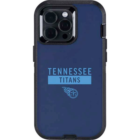 NFL Tennessee Titans Navy Blue Performance Series Otterbox Defender iPhone Skin