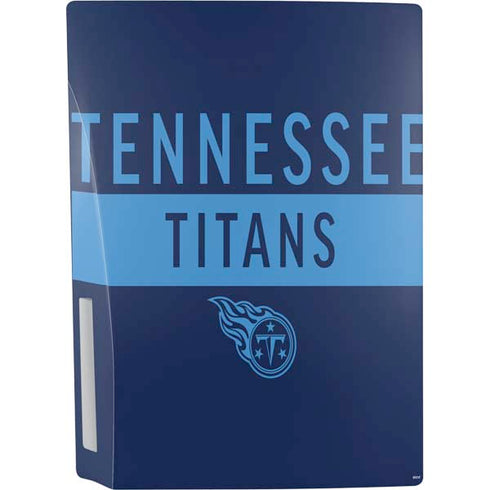 NFL Tennessee Titans Navy Blue Performance Series PS5 Console Skin