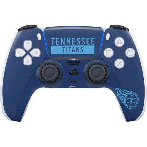 NFL Tennessee Titans Navy Blue Performance Series PS5 Controller Skin