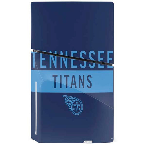 NFL Tennessee Titans Navy Blue Performance Series PS5 Slim Disk Bundle Skin
