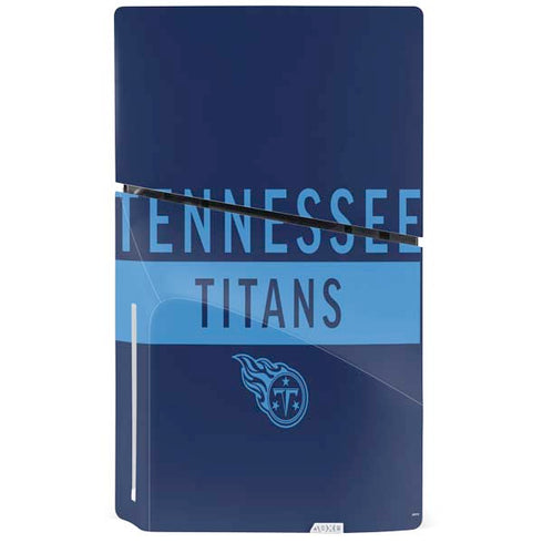 NFL Tennessee Titans Navy Blue Performance Series PS5 Slim Disk Console Skin