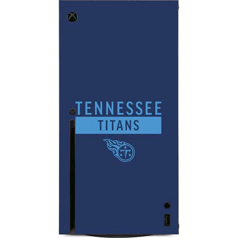 NFL Tennessee Titans Navy Blue Performance Series Xbox Series X Console Skin
