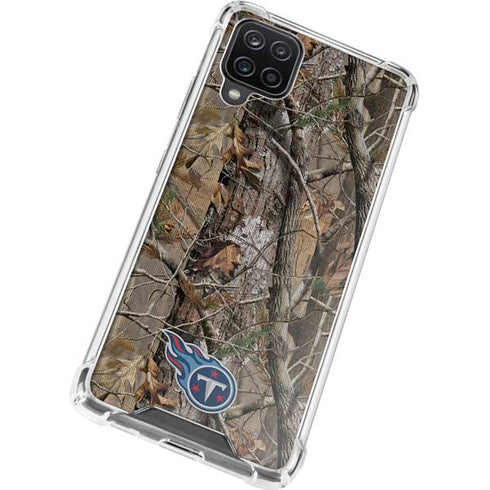 NFL Tennessee Titans Realtree AP Camo Galaxy A12 Clear Case