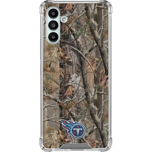 NFL Tennessee Titans Realtree AP Camo Galaxy A13 5G Clear Case