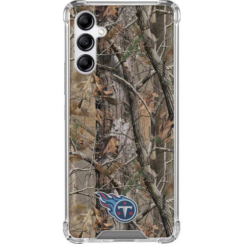 NFL Tennessee Titans Realtree AP Camo Galaxy A14 5G Clear Case