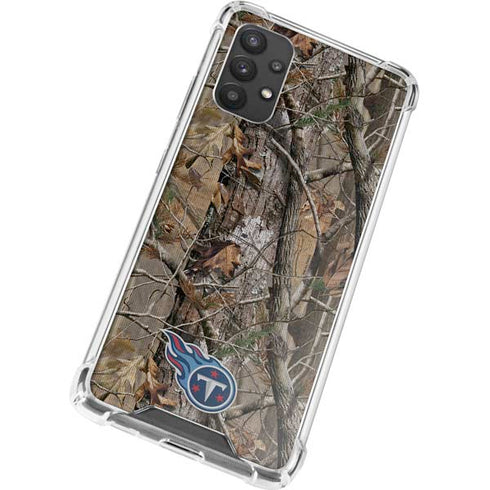 NFL Tennessee Titans Realtree AP Camo Galaxy A32 5G Clear Case