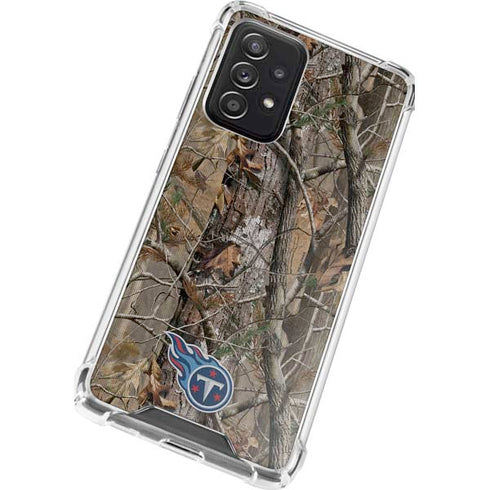 NFL Tennessee Titans Realtree AP Camo Galaxy A72 5G Clear Case