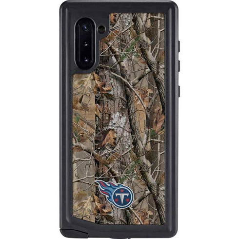 NFL Tennessee Titans Realtree AP Camo Galaxy Note 10 Waterproof Case