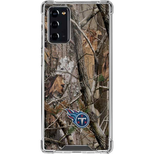NFL Tennessee Titans Realtree AP Camo Galaxy Note20 5G Clear Case