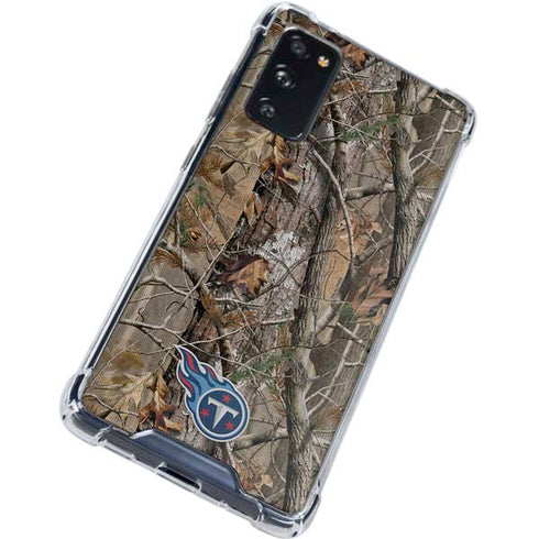 NFL Tennessee Titans Realtree AP Camo Galaxy S20 FE Clear Case