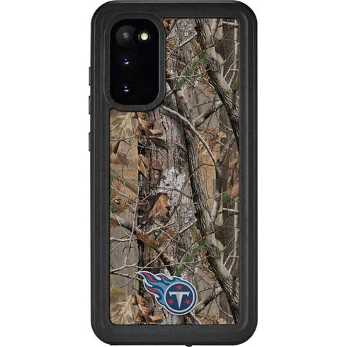 NFL Tennessee Titans Realtree AP Camo Galaxy S20 Waterproof Case