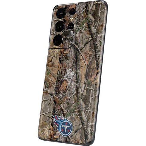 NFL Tennessee Titans Realtree AP Camo Galaxy S21 Ultra 5G Skin