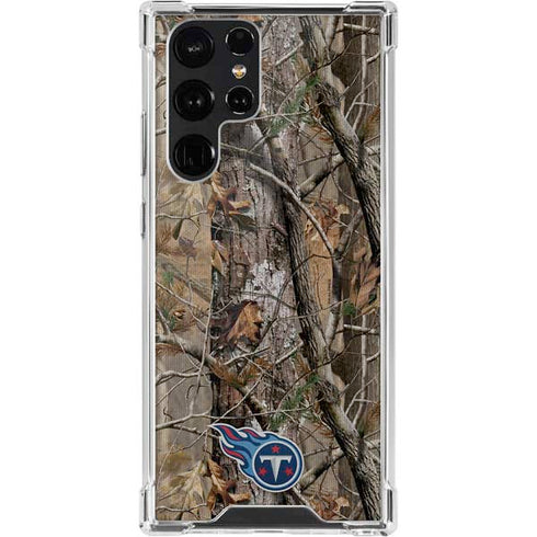 NFL Tennessee Titans Realtree AP Camo Galaxy S22 Ultra Clear Case
