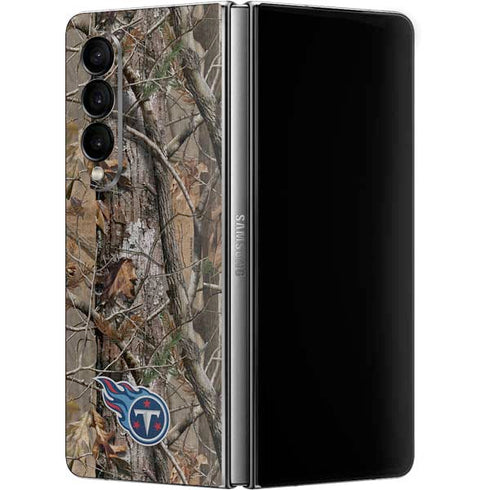 NFL Tennessee Titans Realtree AP Camo Galaxy Z Fold4 5G Skin