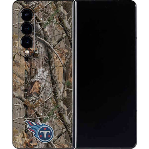 NFL Tennessee Titans Realtree AP Camo Galaxy Z Fold4 5G Skin