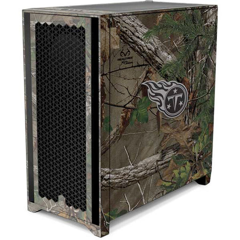 NFL Tennessee Titans Realtree Xtra Green Camo Corsair 4000D Tempered Glass Mid-Tower ATX Case Skin