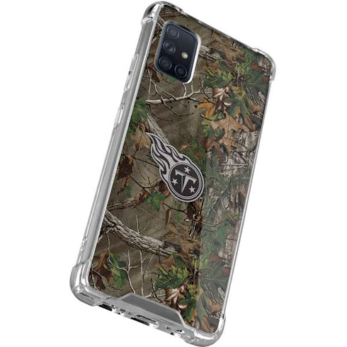 NFL Tennessee Titans Realtree Xtra Green Camo Galaxy A51 5G Clear Case