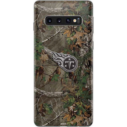 NFL Tennessee Titans Realtree Xtra Green Camo Galaxy S10 Skin