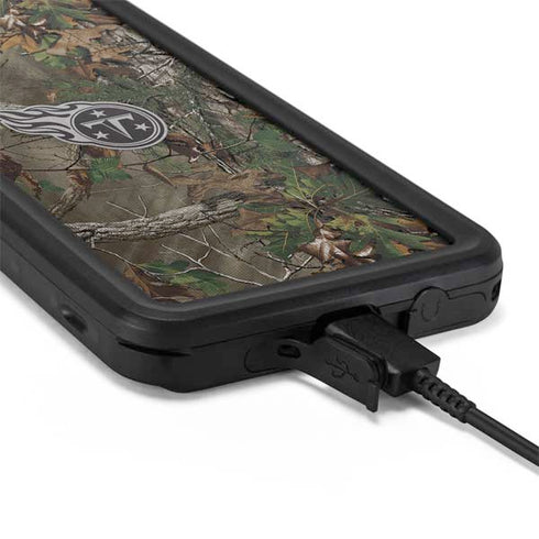 NFL Tennessee Titans Realtree Xtra Green Camo Galaxy S20 Plus Waterproof Case