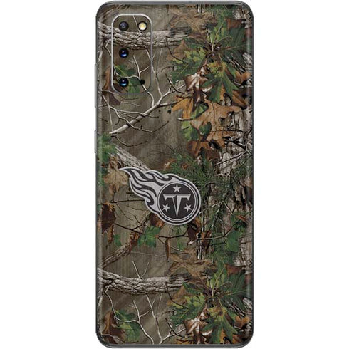 NFL Tennessee Titans Realtree Xtra Green Camo Galaxy S20 Skin