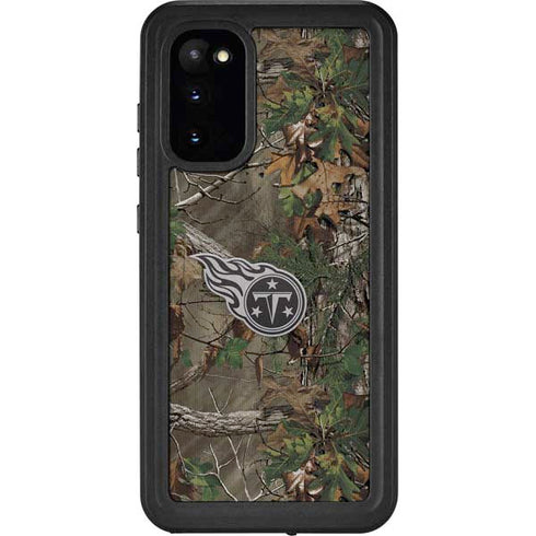 NFL Tennessee Titans Realtree Xtra Green Camo Galaxy S20 Waterproof Case