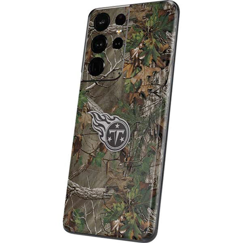 NFL Tennessee Titans Realtree Xtra Green Camo Galaxy S21 Ultra 5G Skin