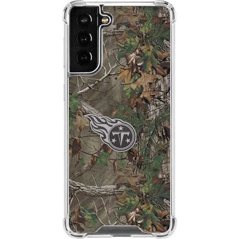 NFL Tennessee Titans Realtree Xtra Green Camo Galaxy S22 Plus Clear Case