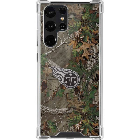 NFL Tennessee Titans Realtree Xtra Green Camo Galaxy S22 Ultra Clear Case