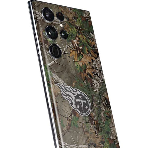 NFL Tennessee Titans Realtree Xtra Green Camo Galaxy S22 Ultra Skin