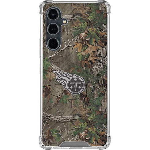 NFL Tennessee Titans Realtree Xtra Green Camo Galaxy S23 FE Clear Case