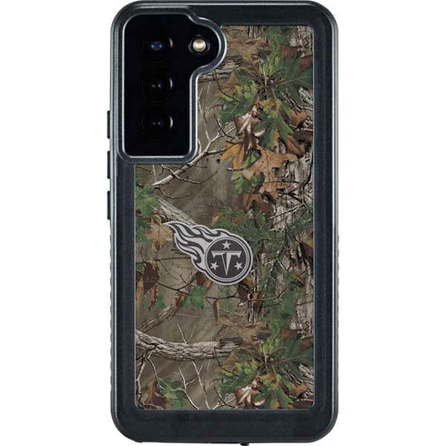 NFL Tennessee Titans Realtree Xtra Green Camo Galaxy S23 Plus Waterproof Case