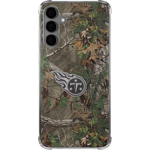 NFL Tennessee Titans Realtree Xtra Green Camo Galaxy S24 Plus Clear Case
