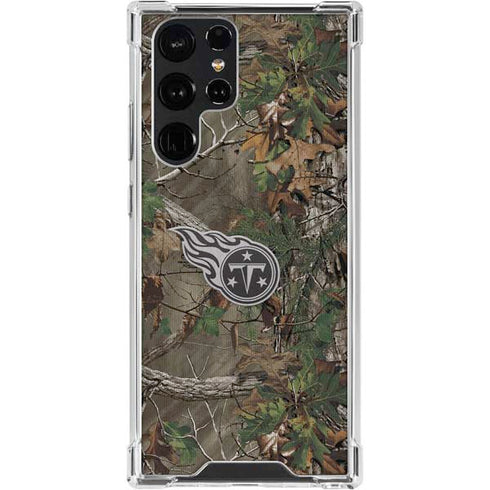 NFL Tennessee Titans Realtree Xtra Green Camo Galaxy S24 Ultra Clear Case