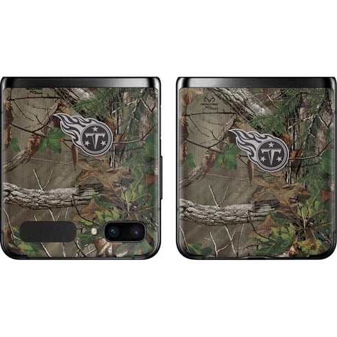 NFL Tennessee Titans Realtree Xtra Green Camo Galaxy Z Flip Skin