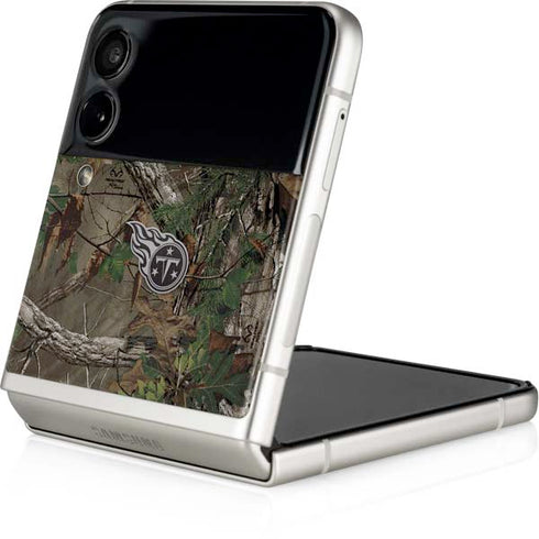 NFL Tennessee Titans Realtree Xtra Green Camo Galaxy Z Flip4 5G Skin