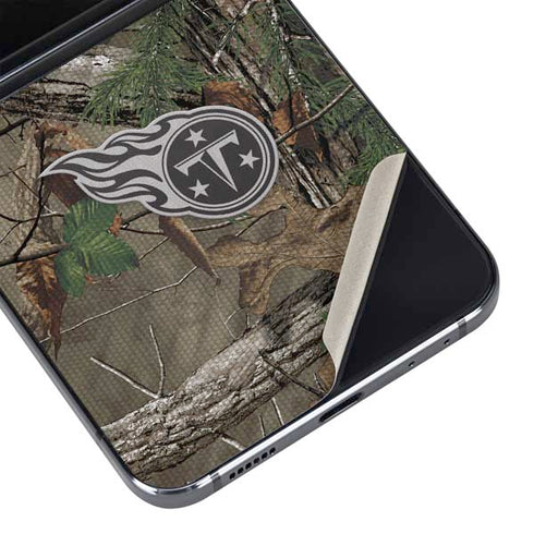 NFL Tennessee Titans Realtree Xtra Green Camo Galaxy Z Flip5 5G Skin