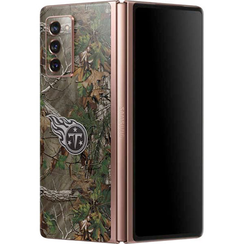 NFL Tennessee Titans Realtree Xtra Green Camo Galaxy Z Fold2 5G Skin
