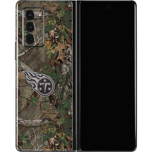 NFL Tennessee Titans Realtree Xtra Green Camo Galaxy Z Fold2 5G Skin