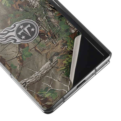 NFL Tennessee Titans Realtree Xtra Green Camo Galaxy Z Fold2 5G Skin