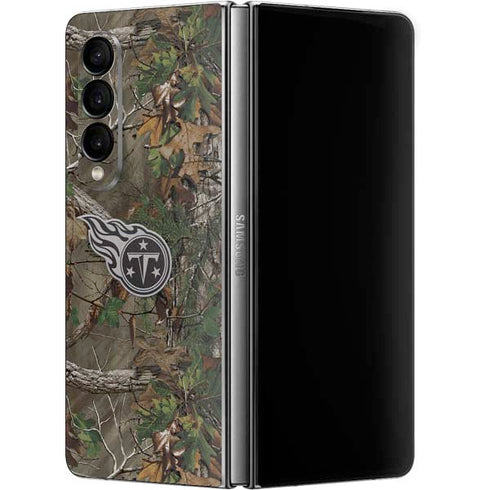 NFL Tennessee Titans Realtree Xtra Green Camo Galaxy Z Fold4 5G Skin