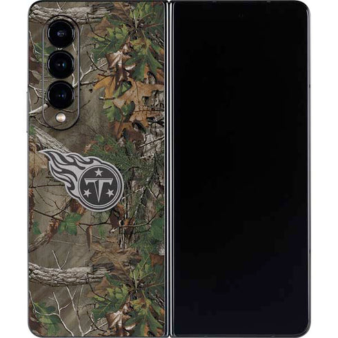 NFL Tennessee Titans Realtree Xtra Green Camo Galaxy Z Fold4 5G Skin
