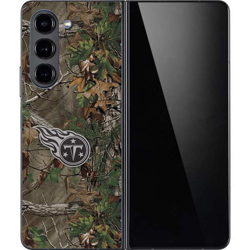 NFL Tennessee Titans Realtree Xtra Green Camo Galaxy Z Fold5 5G Skin