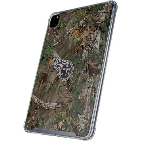 NFL Tennessee Titans Realtree Xtra Green Camo iPad Pro 12.9in (2020) Clear Case