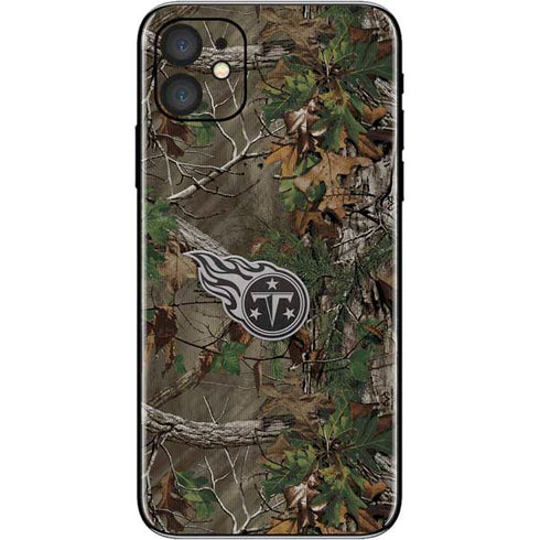 NFL Tennessee Titans Realtree Xtra Green Camo iPhone 11 Skin