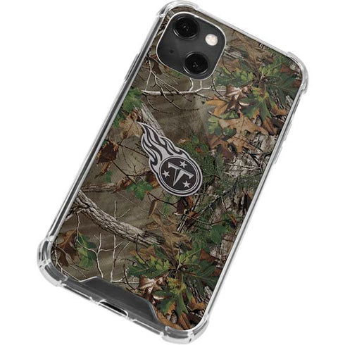 NFL Tennessee Titans Realtree Xtra Green Camo iPhone 14 Plus Clear Case