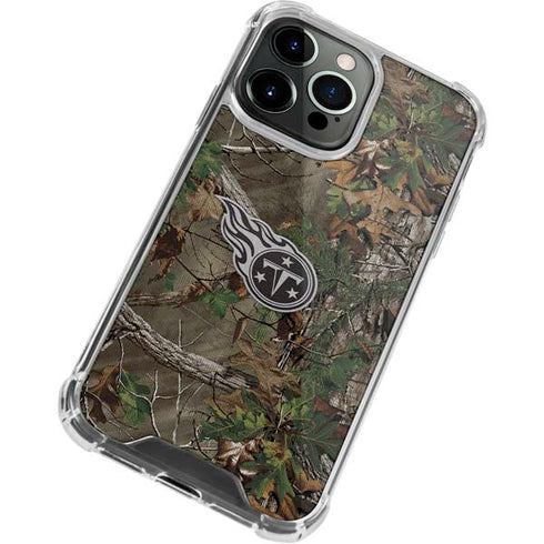 NFL Tennessee Titans Realtree Xtra Green Camo iPhone 15 Pro Clear Case