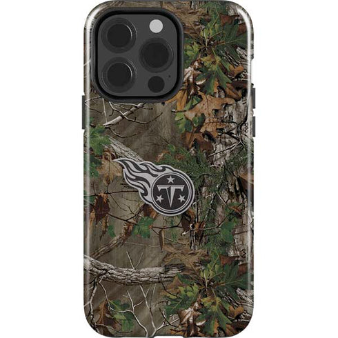 NFL Tennessee Titans Realtree Xtra Green Camo iPhone 14 Pro Impact Case