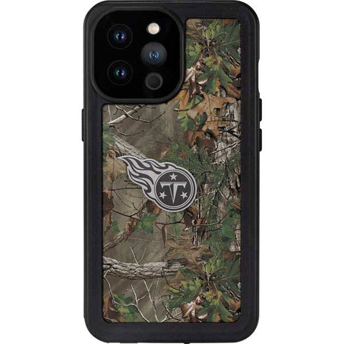 NFL Tennessee Titans Realtree Xtra Green Camo iPhone 14 Pro Max Waterproof Case