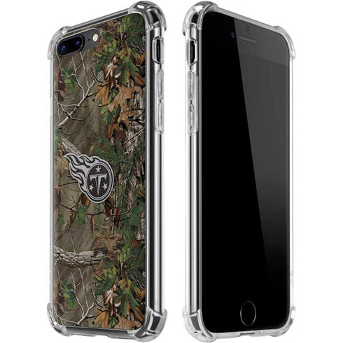 NFL Tennessee Titans Realtree Xtra Green Camo iPhone 7/8 Plus Clear Case